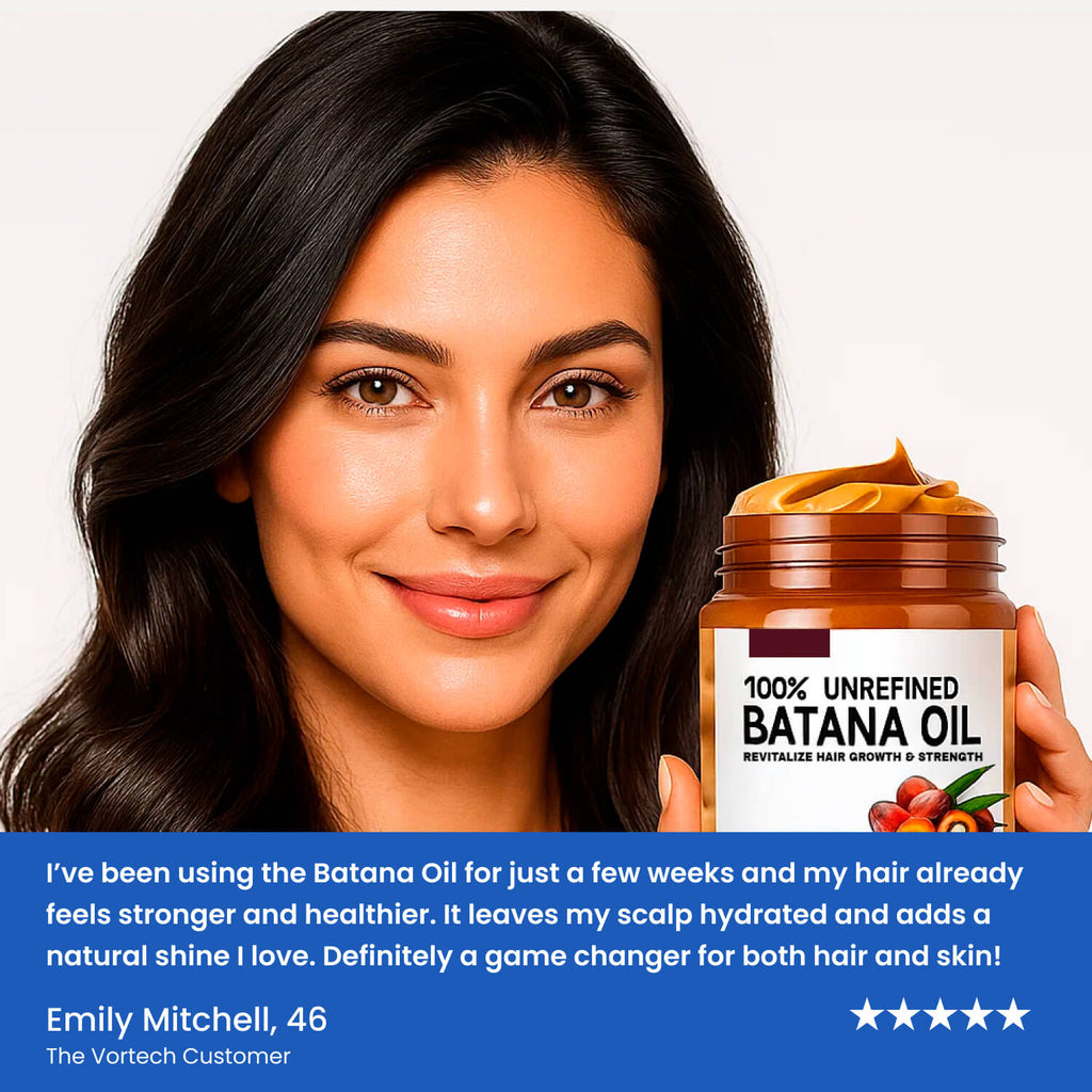 100% Pure Batana Oil | Deeply Moisturizing, Promotes Hair Growth & Repairs for Healthy Skin and Hair