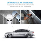 High-Definition Dual Dash Cam 1920x1080P Front and Rear Camera for Cars - 4-Inch Display, Night Vision, Loop Recording