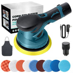 Cordless Car Buffer Polisher | 6-Speed Adjustable, Lightweight & Long Battery Life for Auto Detailing and Home Use