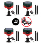 Solar-Powered Motion-Activated Strobe Light | 360° Detection, Multiple Sounds & Eco-Friendly Skunk Repeller for Home and Garden