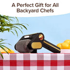 Cordless Electric Grill Cleaner | Bristle-Free, LED Spotlight & Fast 350 RPM Cleaning for Effortless Grill Maintenance