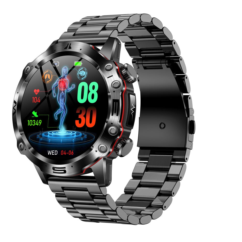 ECG Smart Watch | Heart Rate, Sleep, Blood Pressure Monitor & Activity Tracker - Calorie and Step Counter - Fitness