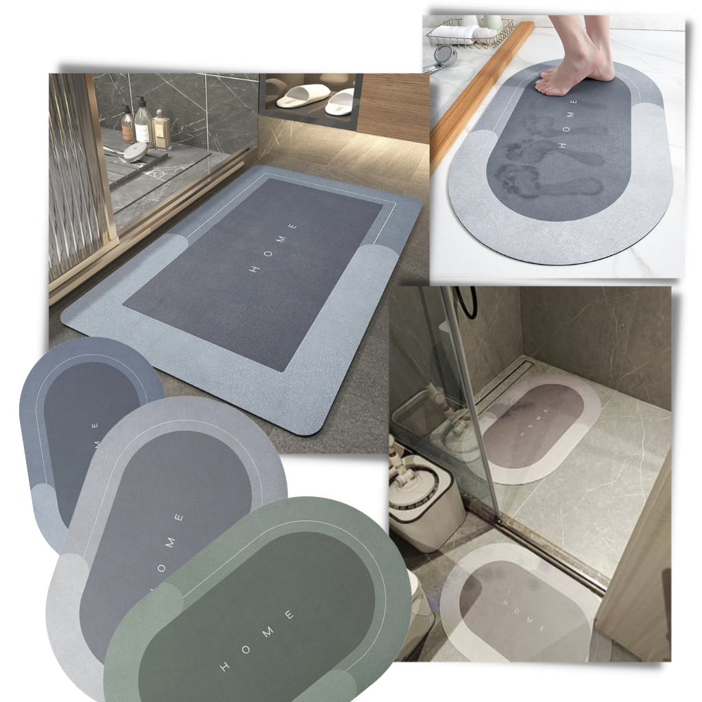 Super Absorbent Non-Slip Floor Mat | Quick-Drying, Easy to Clean & Ideal for Bathroom, Kitchen, or Entryway Use