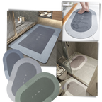 Super Absorbent Non-Slip Floor Mat | Quick-Drying, Easy to Clean & Ideal for Bathroom, Kitchen, or Entryway Use