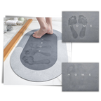 Super Absorbent Non-Slip Floor Mat | Quick-Drying, Easy to Clean & Ideal for Bathroom, Kitchen, or Entryway Use