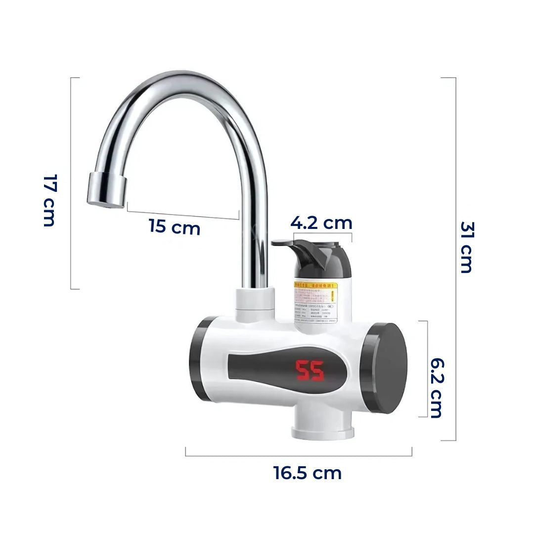 Instant Hot Water Tap | Tankless, Compact & Energy-Efficient Design for Kitchens and Bathrooms