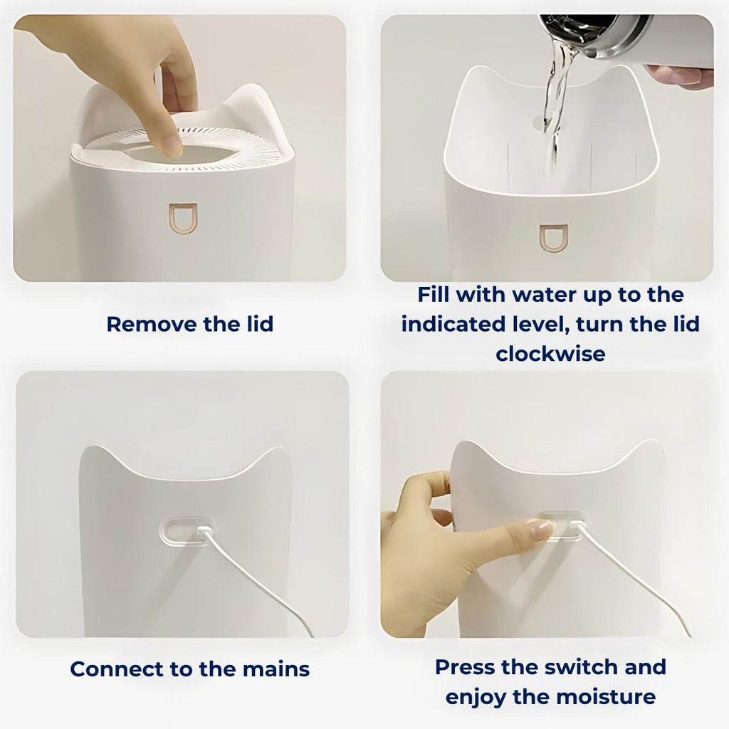 3000ml Home Humidifier | Mist Technology for Respiratory Relief & Enhanced Air Quality at Home