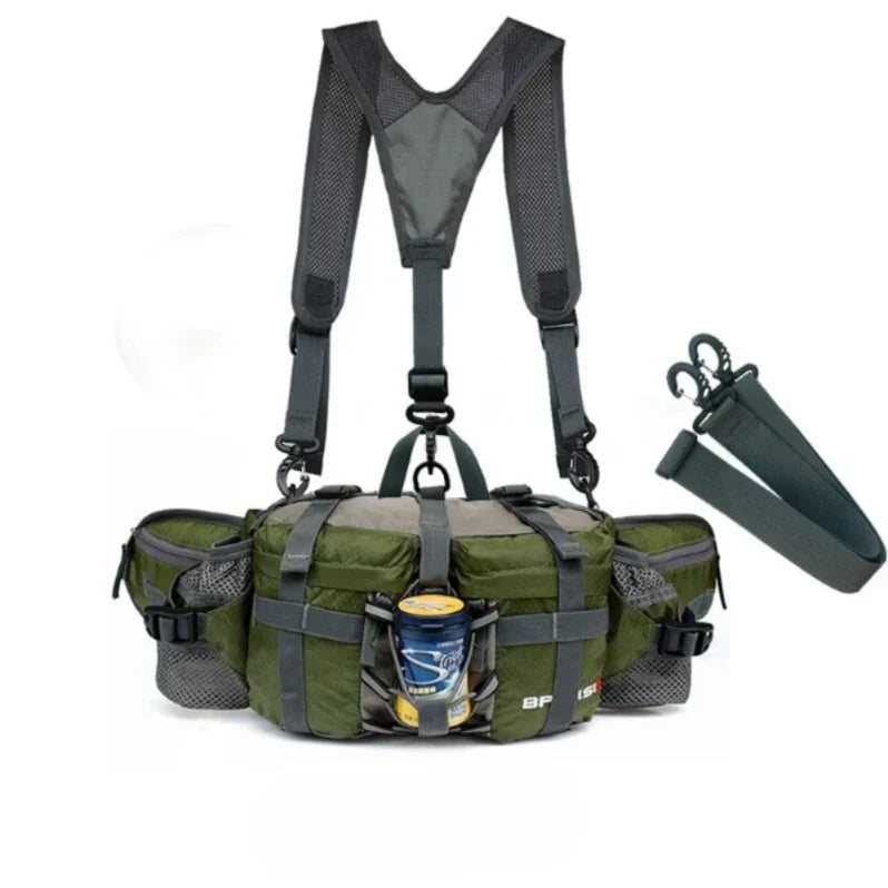 Outdoor Sports Waist Backpack for Hiking, Running, and Cycling - Lightweight, Adjustable, Water-Resistant Design