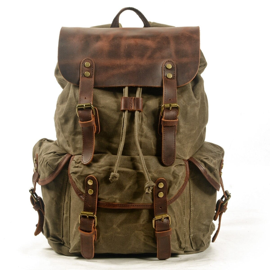 Crazy Horse Leather Backpack | Durable, Water-Resistant & Perfect for Work, Travel, or Everyday Use