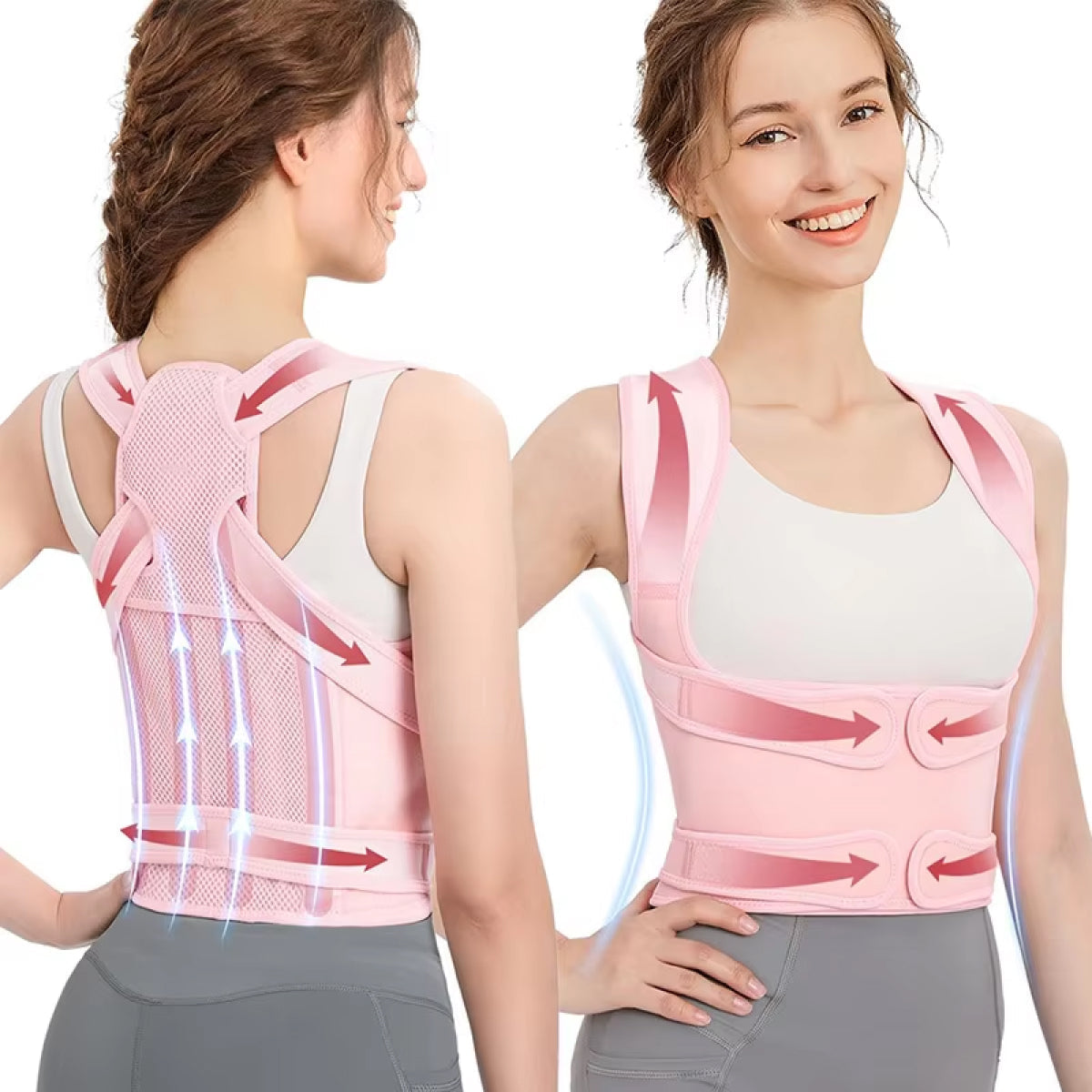 Posture Corrector Back Brace | Adjustable, Breathable Support for Pain Relief and Improved Posture for Men and Women
