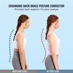 Posture Corrector Back Brace | Adjustable, Breathable Support for Pain Relief and Improved Posture for Men and Women