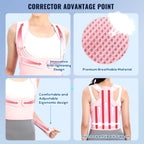 Posture Corrector Back Brace | Adjustable, Breathable Support for Pain Relief and Improved Posture for Men and Women