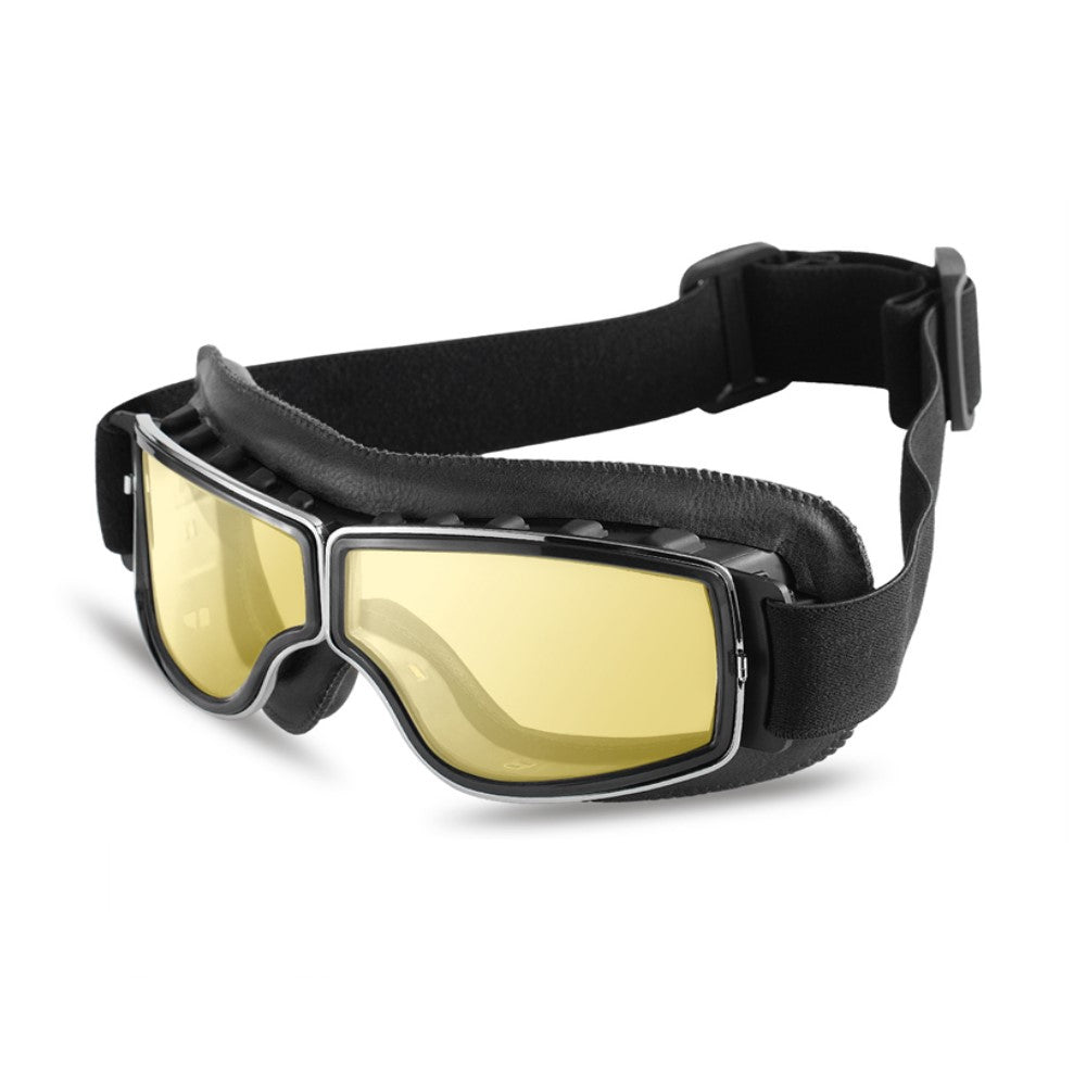 Vintage Motorcycle Leather Goggles | Windproof, Dust-Proof & Comfortable Fit for Outdoor Sports and Riding