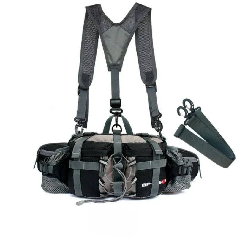 Outdoor Sports Waist Backpack for Hiking, Running, and Cycling - Lightweight, Adjustable, Water-Resistant Design