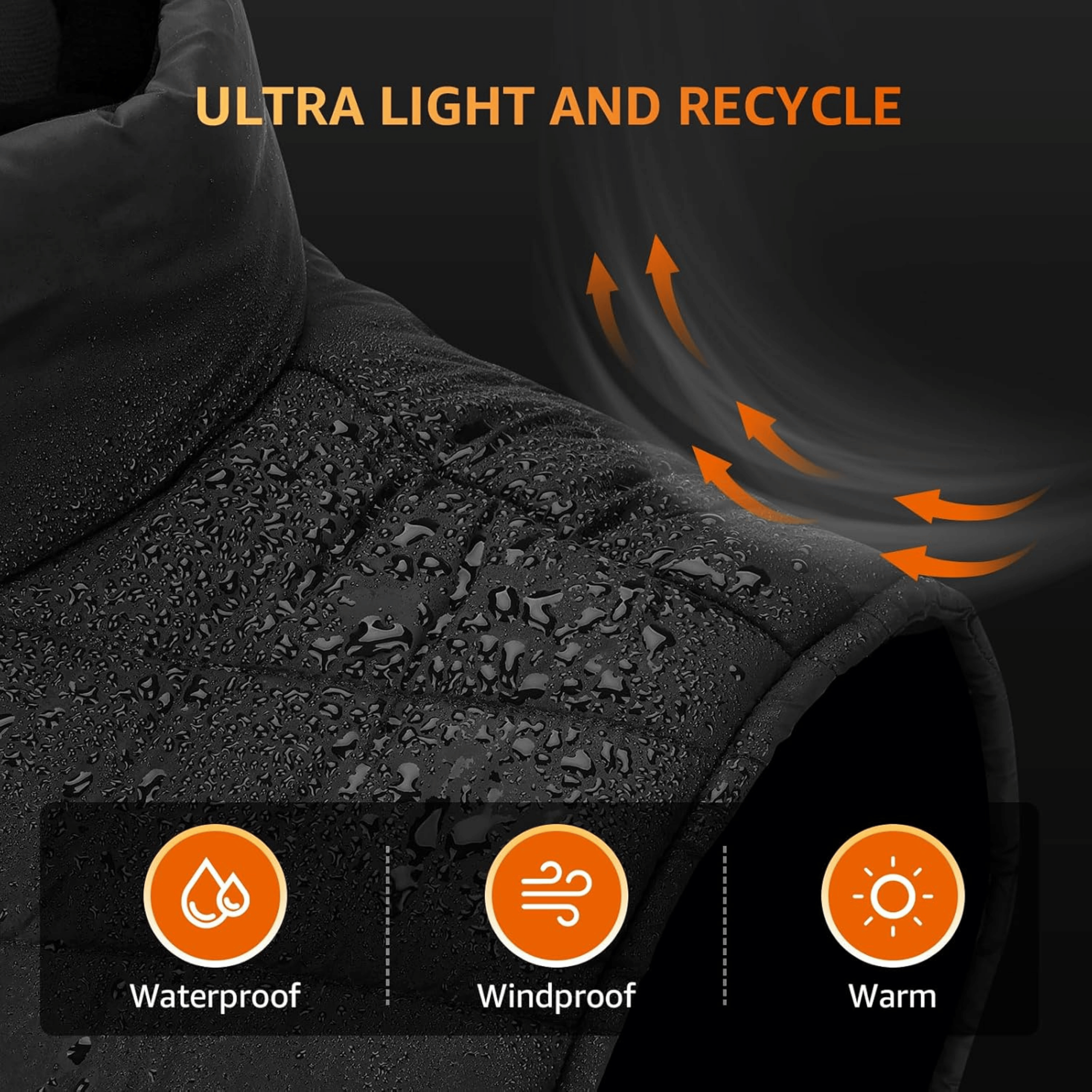 Heated Gilet | Lightweight, Water-Resistant & Adjustable Temperature for Outdoor Activities