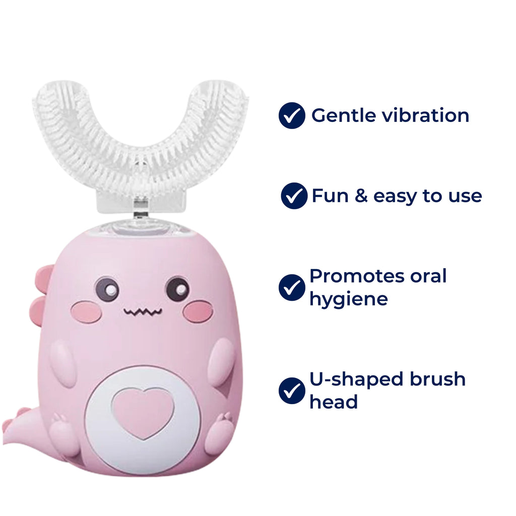 Kids U-Shaped Electric Toothbrush | Gentle Vibration & 360° Cleaning Action for Fun Daily Oral Hygiene