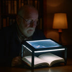 3x Page Magnifier with LED Light | Lightweight, Hands-Free & Ideal for Seniors and Low Vision Users