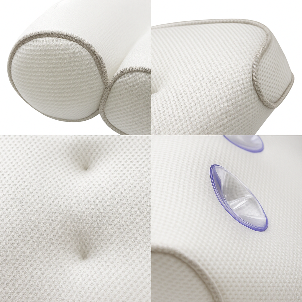 Bath Pillow for Neck & Head Support | Non-Slip, Comfortable Cushion for All Bathtubs & Enhanced Relaxation