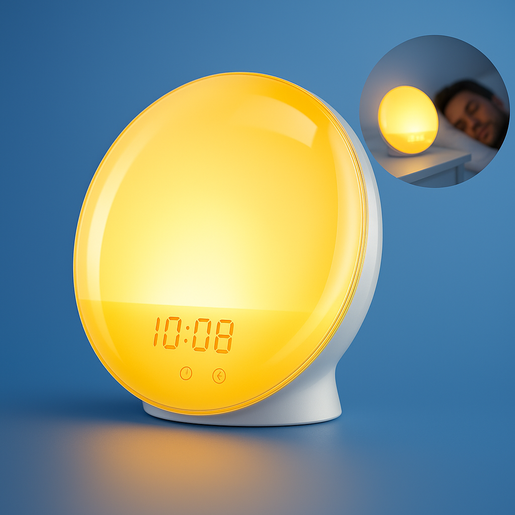 Sunrise Alarm Clock | Natural Wake-Up Light with Ambient Lighting for Heavy Sleepers & Dark Mornings