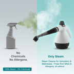 Steam Cleaner for Upholstery & Mattresses | Chemical-Free, Dust Mite & Allergen Removal for Home Use