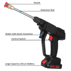 High-Pressure Cordless Washer with 2 Rechargeable Batteries for Outdoor Cleaning and Car Wash