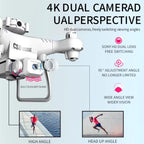 GPS Drone with 4K Dual Camera - Obstacle Avoidance - Perfect for Winter Sports Filming: Capture Snowboarding & Skiing in Stunning Detail
