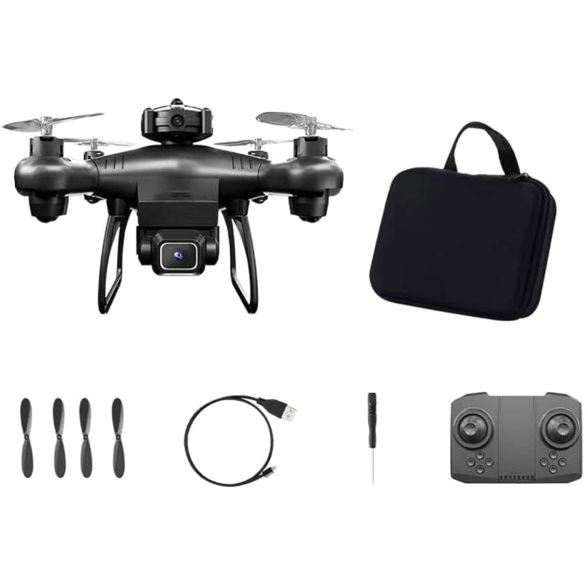 GPS Drone with 4K Dual Camera - Obstacle Avoidance - Perfect for Winter Sports Filming: Capture Snowboarding & Skiing in Stunning Detail