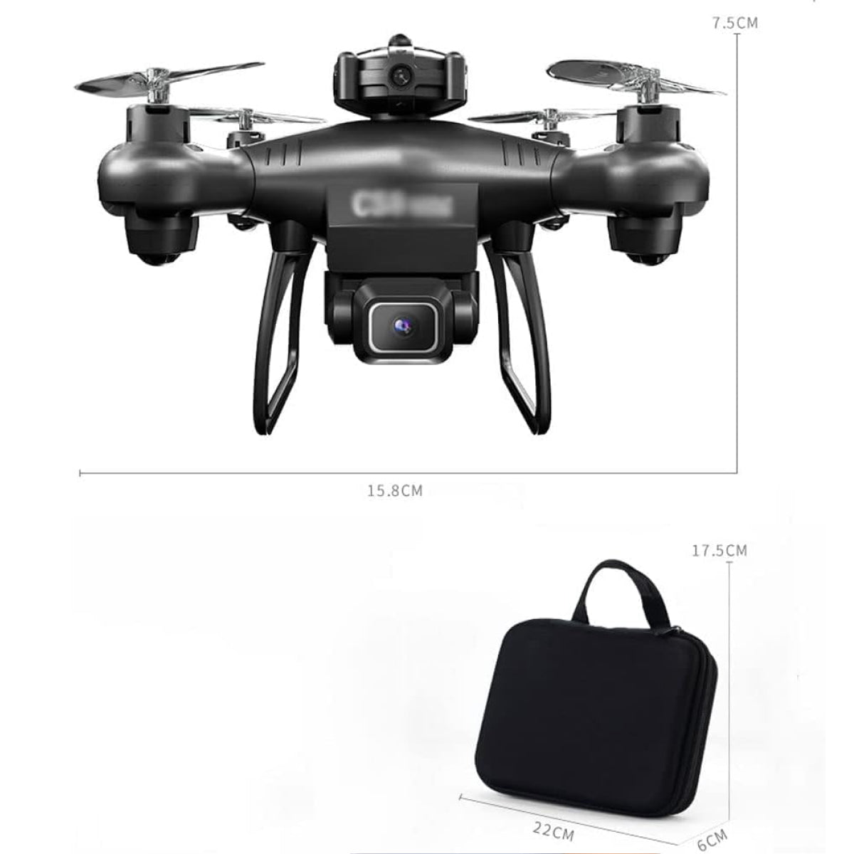 GPS Drone with 4K Dual Camera - Obstacle Avoidance - Perfect for Winter Sports Filming: Capture Snowboarding & Skiing in Stunning Detail