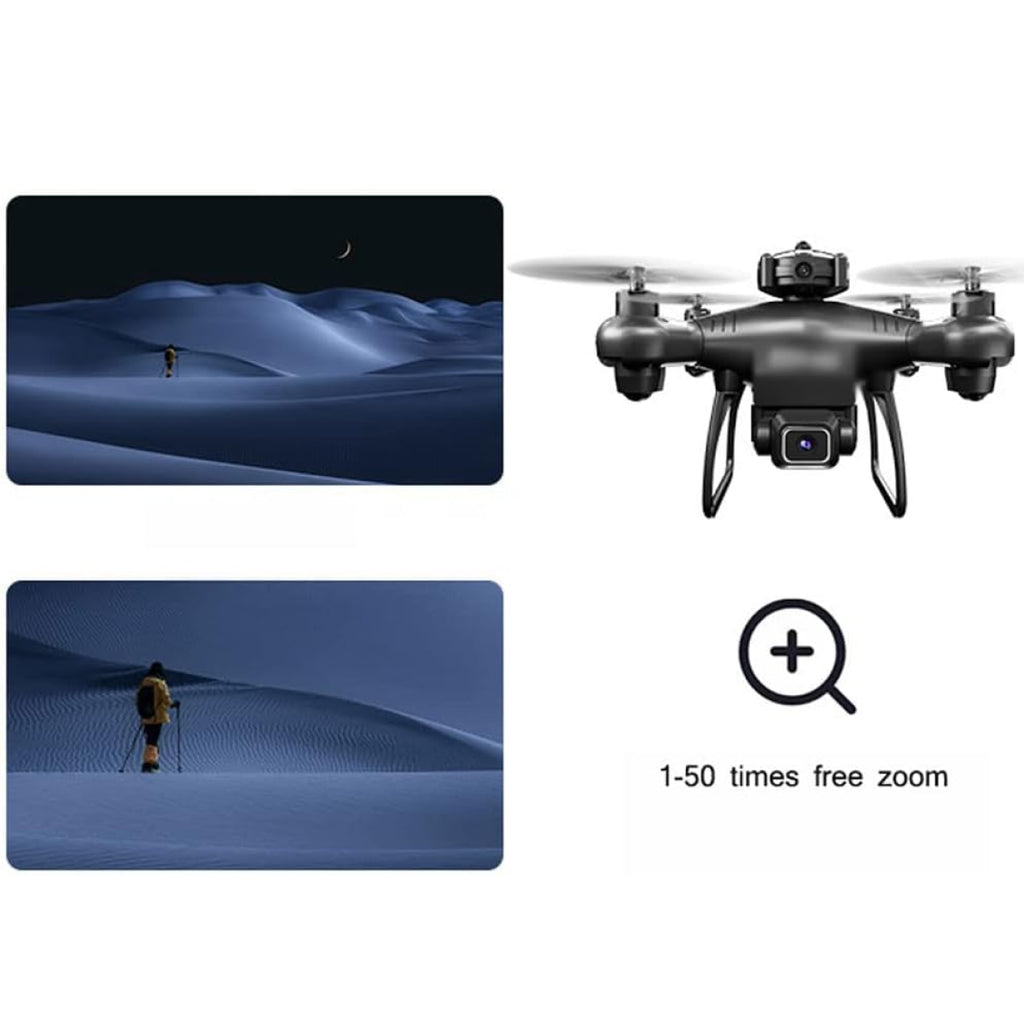 GPS Drone with 4K Dual Camera - Obstacle Avoidance - Perfect for Winter Sports Filming: Capture Snowboarding & Skiing in Stunning Detail