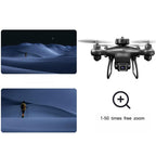 GPS Drone with 4K Dual Camera - Obstacle Avoidance - Perfect for Winter Sports Filming: Capture Snowboarding & Skiing in Stunning Detail