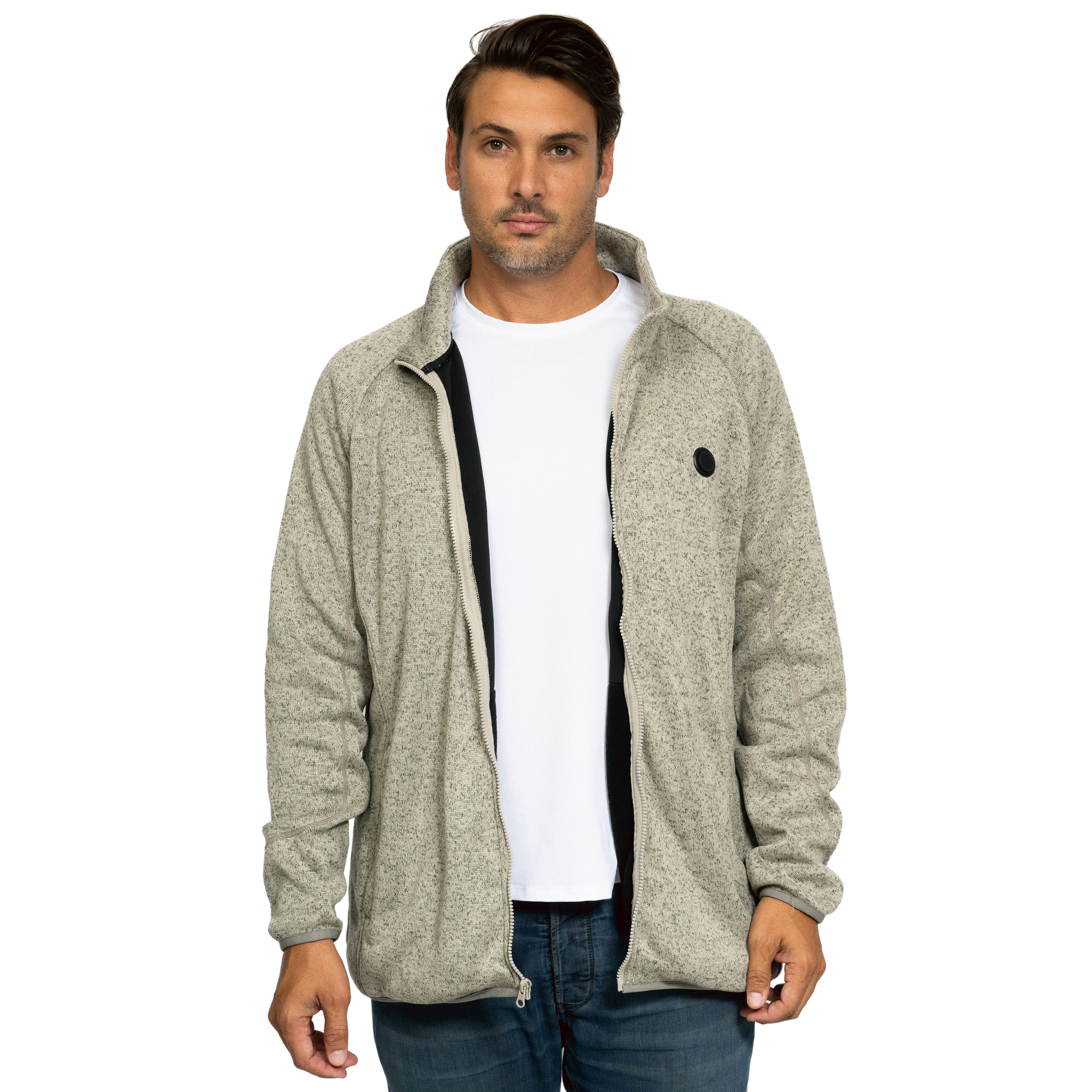 Heated Fleece Jacket | Ultra-Soft, Breathable & Rechargeable with 3 Heat Settings for Men