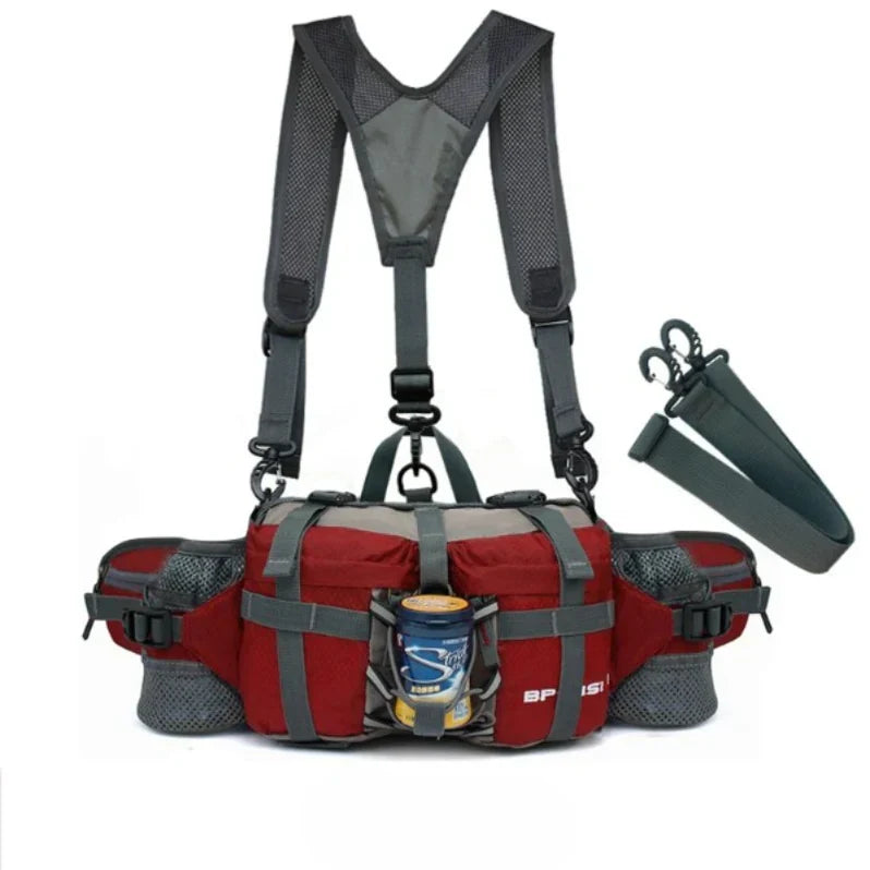 Outdoor Sports Waist Backpack for Hiking, Running, and Cycling - Lightweight, Adjustable, Water-Resistant Design