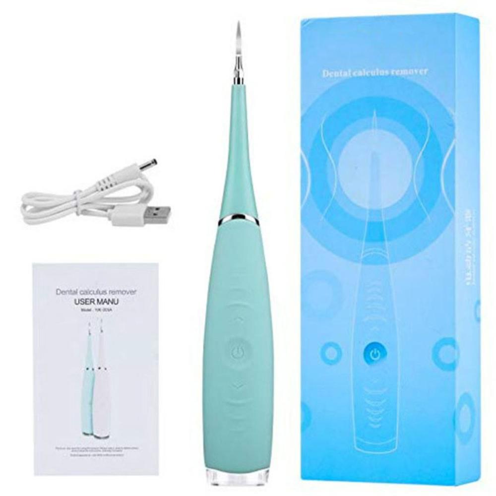 Ultrasonic Plaque Remover | High-Frequency Vibration, Waterproof & Portable for Home Dental Care