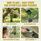 SpinGuard™ Squirrel Proof Bird Feeder | Metal Spinning Feeder Squirrel Proof – Weight Activated Deterrent No Baffles For Squirrels Needed – Best Squirrel Resistant Design to Keep Squirrels Off