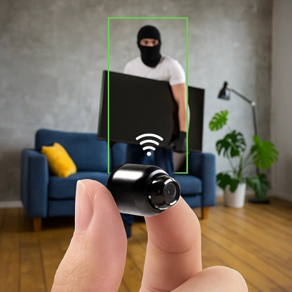 Small WiFi Security Camera Night Vision Wireless HD Kids Pet Safety Monitoring