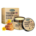 Whipped Beef Tallow and Honey Balm | Fast Absorption, Organic Moisturizer for Face and Body, Ideal for Sensitive Skin
