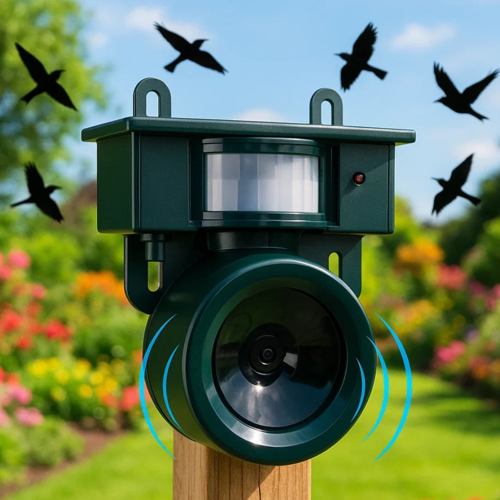 Motion Sensor Bird Deterrent | Effective Pigeon Repeller with Sound Sc ...