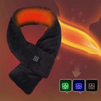 Heated Faux Fur Scarf | Rechargeable USB Neck Warmer for Winter Commutes & Outdoor Activities