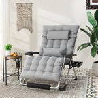 500LB Oversized Zero Gravity Chair | Ergonomic, Adjustable Headrest & Cushioned Comfort for Indoor and Outdoor Relaxation