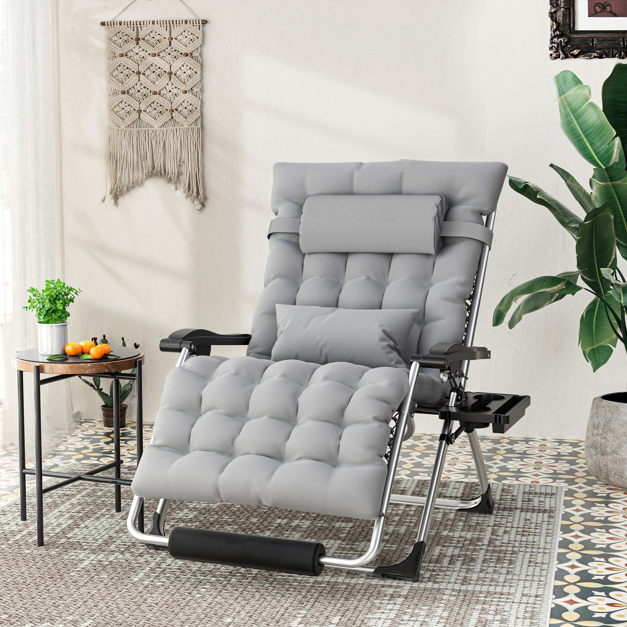 500LB Oversized Zero Gravity Chair | Ergonomic, Adjustable Headrest & Cushioned Comfort for Indoor and Outdoor Relaxation