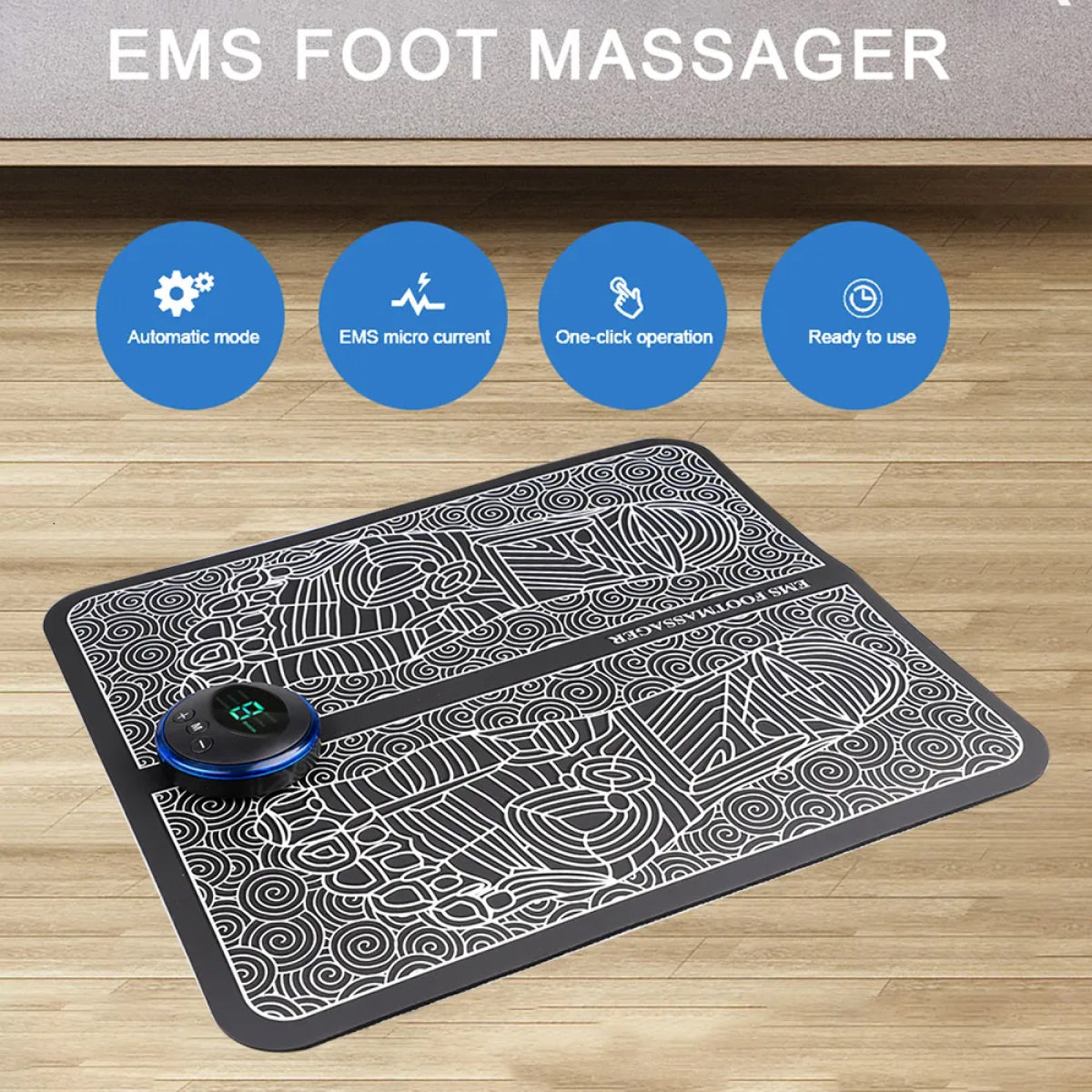 EMS Foot Massager - TENS Machine for Foot Pain Relief - Home Recovery Technology
