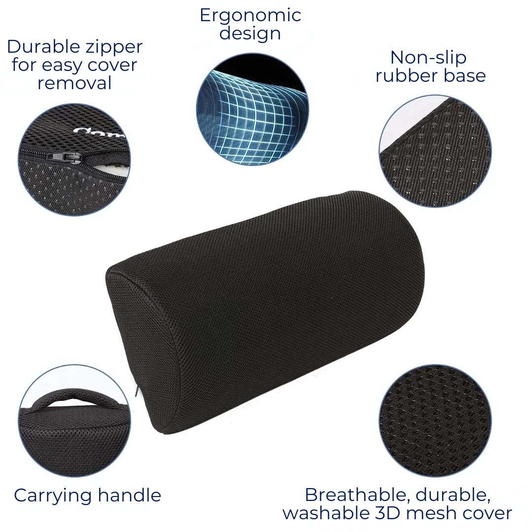 ErgoLift Comfort Foot Rest Cushion | Ergonomic Support, Improved Circulation & Back Pain Relief for Home or Office Use