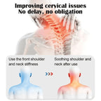 Ergonomic Neck & Back Pillow - Heated Cervical Support with Compression for Relaxing Sleep and Neck Pain Relief