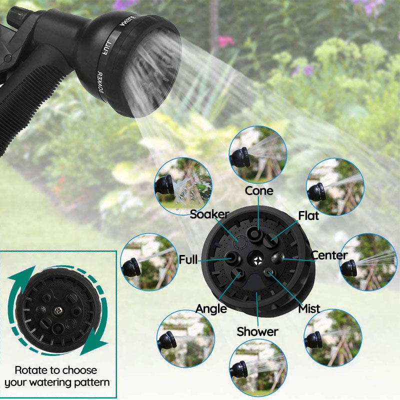 Expandable Garden Water Hose 100FT - Lightweight, Durable, Kink-Free Design for Easy Watering & Outdoor Use