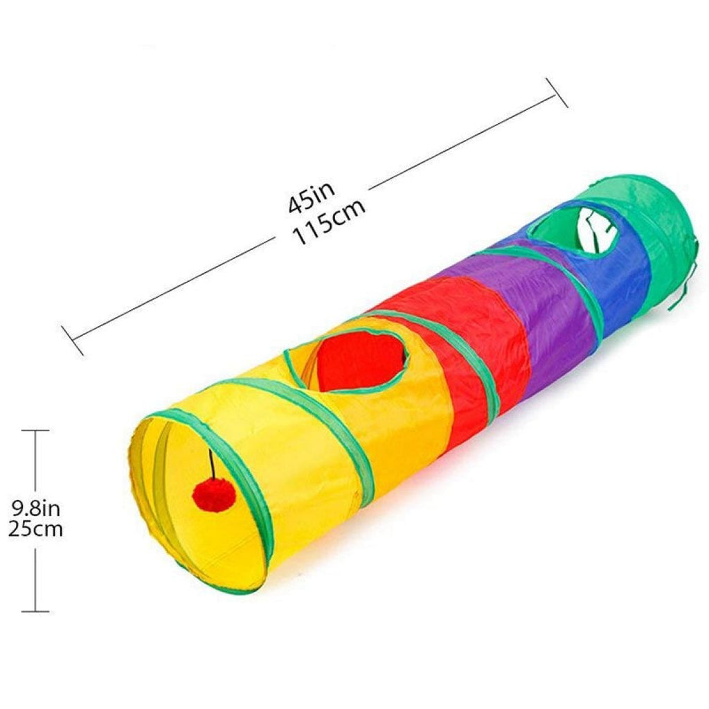 Extra-Large Cat Tunnel | Durable, Tear-Resistant Polyester for Indoor Play & Exercise