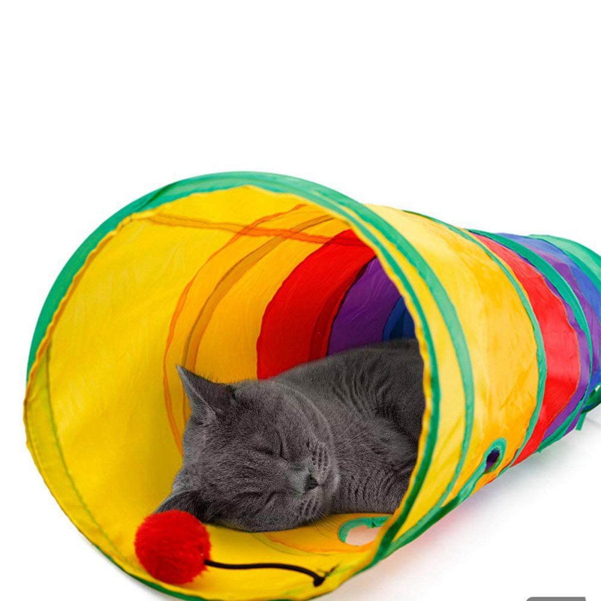 Extra-Large Cat Tunnel | Durable, Tear-Resistant Polyester for Indoor Play & Exercise
