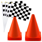 Mini Racing Flags and Traffic Cones Set