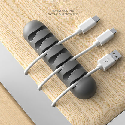 Flexible Silicone Cable Holder & Organizer