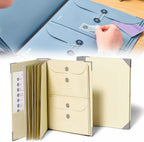 Document Organizer Binder | Durable Accordion Design with Expanding Pockets for Essential Records & Important Documents
