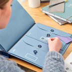 Document Organizer Binder | Durable Accordion Design with Expanding Pockets for Essential Records & Important Documents